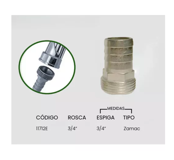 BICO DO ESGUICHO 3/4" ZAMAC GARDEN
