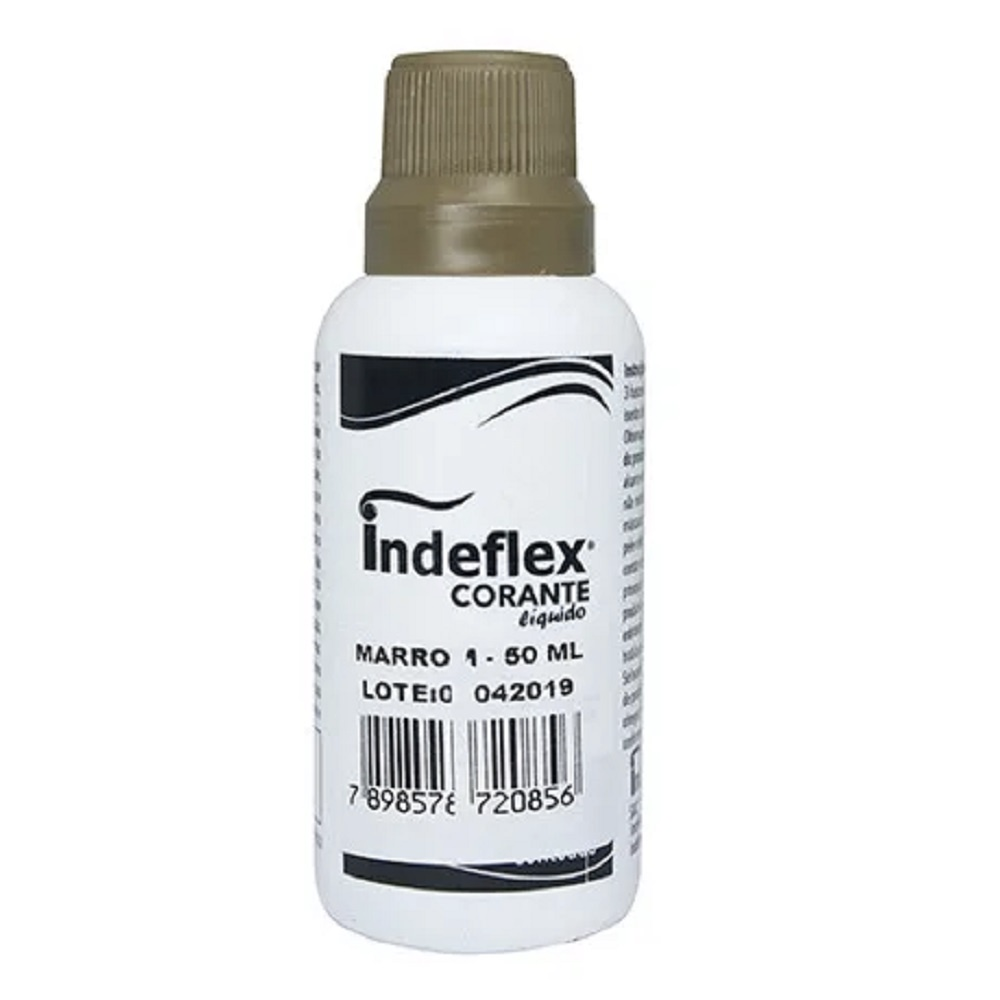 CORANTE LÍQUIDO 50ML MARROM INDEFLEX