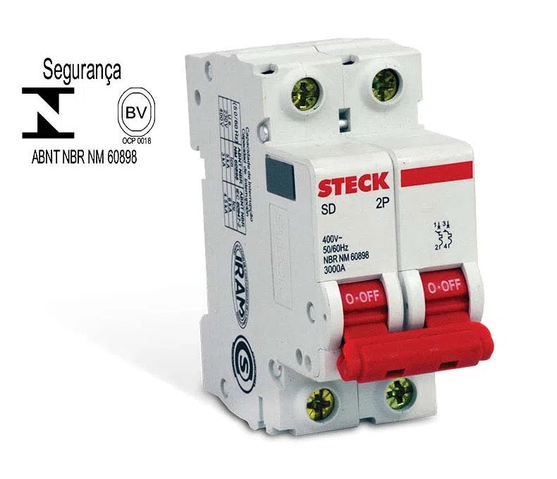 DISJUNTOR BIPOLAR 25A (B) STECK