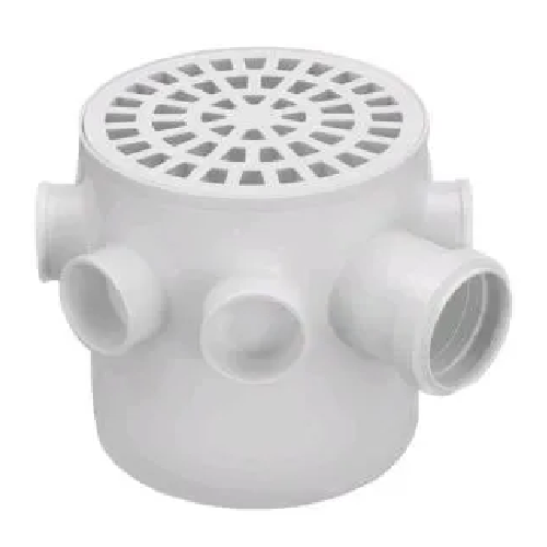 CAIXA SIFONADA 150MM REDONDA BRANCA KRONA