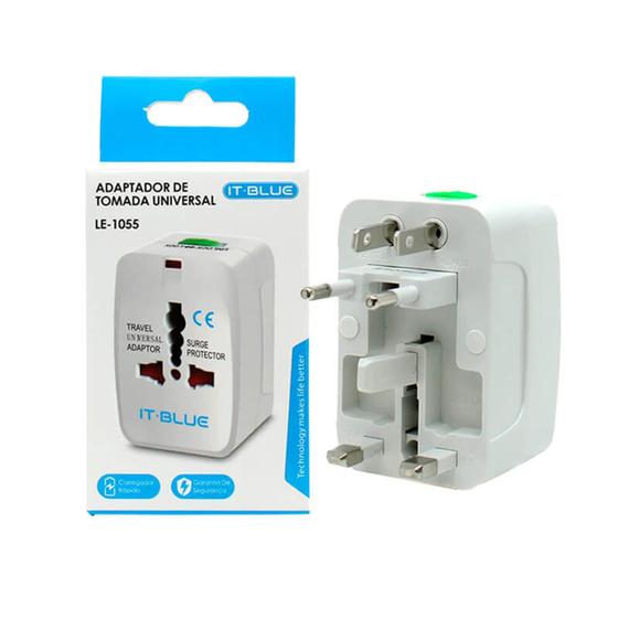 ADAPTADOR UNIVERSAL DE TOMADA IT BLUE