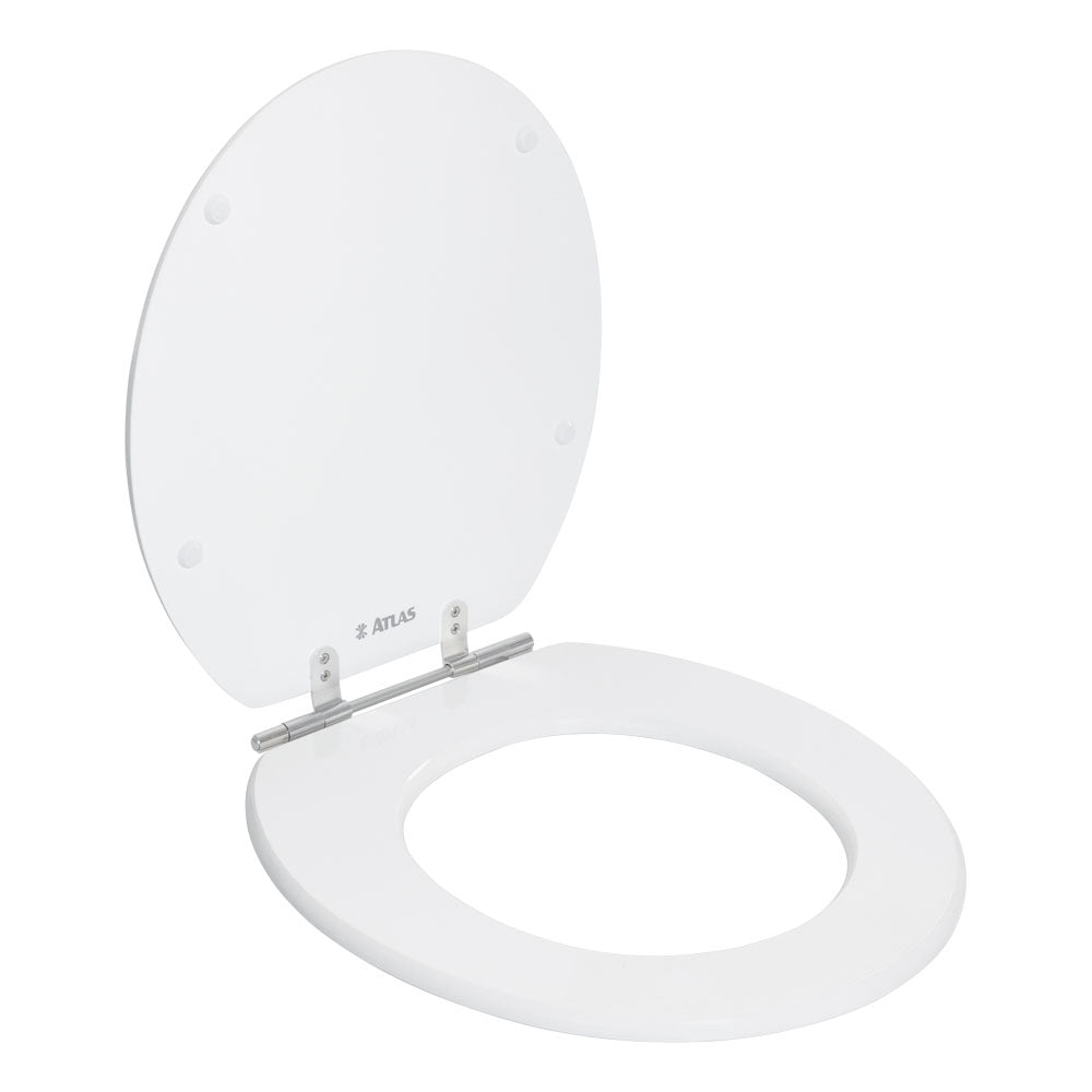 ASSENTO SANITARIO MDF LAQUEADO OVAL BRANCO ATLAS