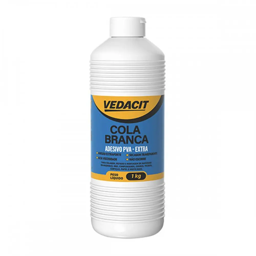 COLA BRANCA PVA EXTRA 1KG VEDACIT