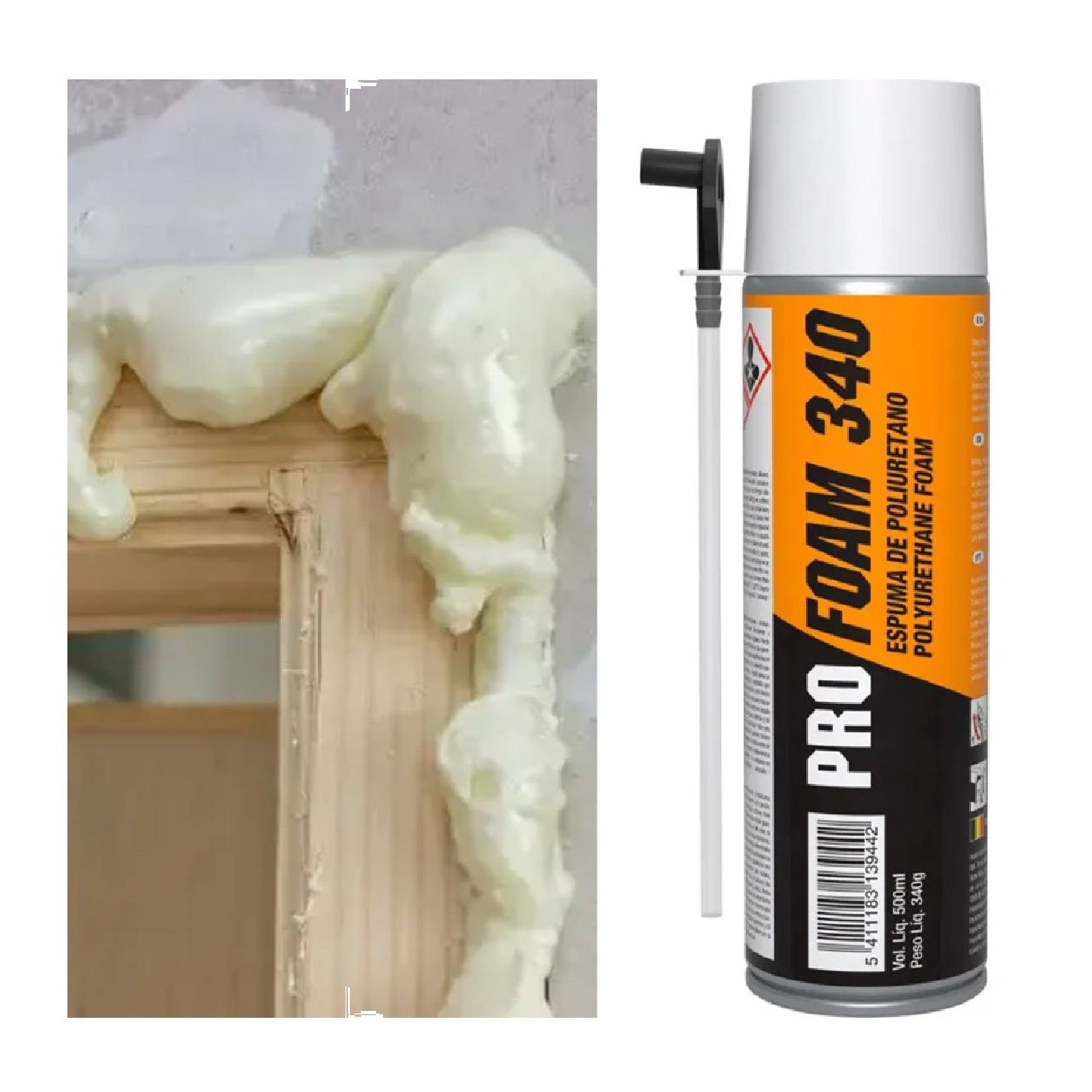 ESPUMA EXPANSIVA UNIVERSAL 500ML PRO FOAM 340