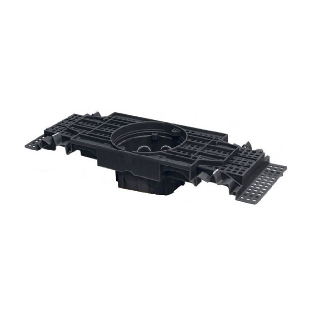 CAIXA DE LUZ 4X4 OCTOGONAL COM SUPORTE AJUSTAVEL PARA LAJE PRETO METASUL