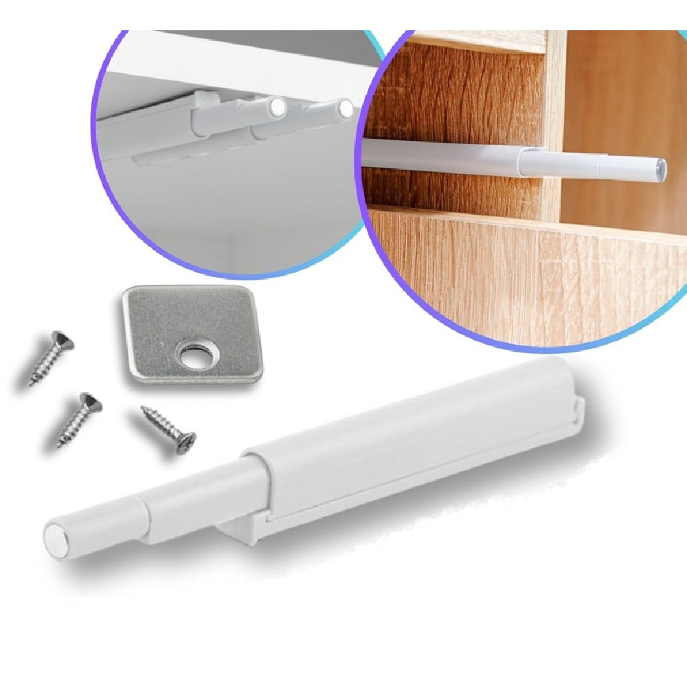 FECHO TOQUE MAGNETICO PULSADOR BRANCO