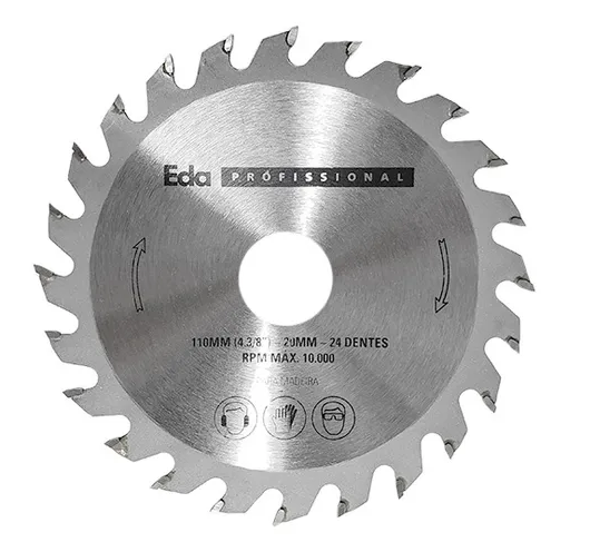 DISCO PARA SERRA CIRCULAR 110MM 24 DENTES AKIO