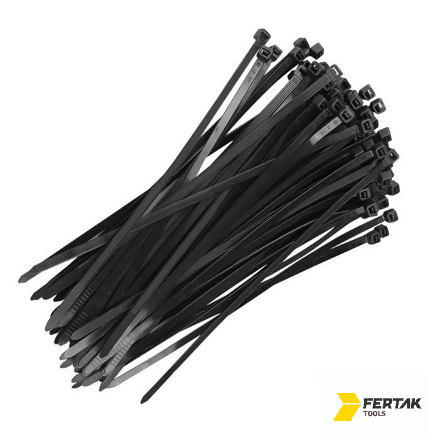 ABRACADEIRA DE NYLON 2,5X100MM PRETO CENTO FERTAK TOOLS
