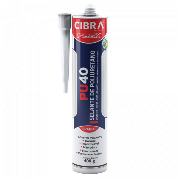 ADESIVO SELANTE PU 40 400G BRANCO CIBRA