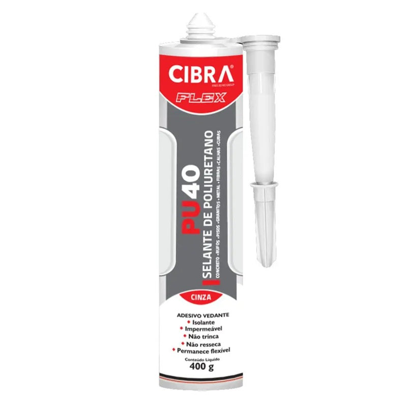 ADESIVO SELANTE PU 40 400G CINZA CIBRA