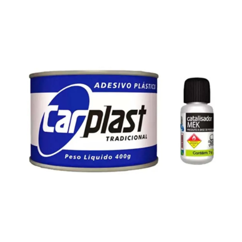 ADESIVO MASSA PLASTICA COM CATALISADOR 400G CINZA CARPLAST