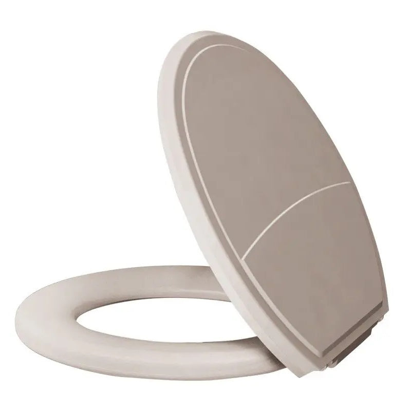 ASSENTO SANITARIO ALMOFADADO OVAL PLUS SLIM BISCUIT METASUL