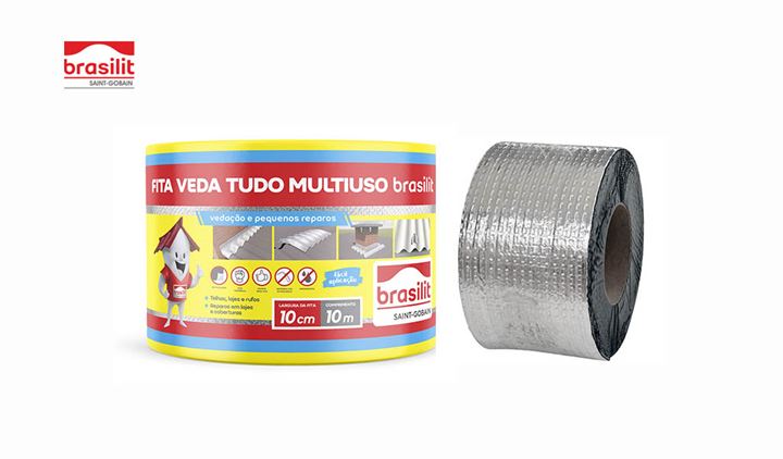 FITA MULTIUSO AUTOADESIVA 10CMX10M BRASILIT