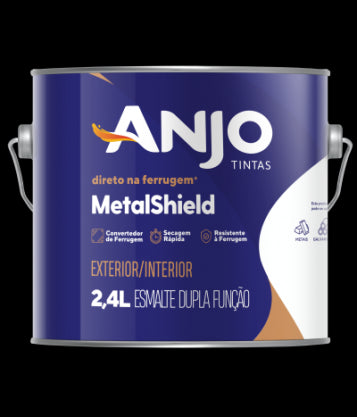 ESMALTE SINTÉTICO PREMIUM 2,4L PRETO BRILHANTE METALSHIELD ANJO