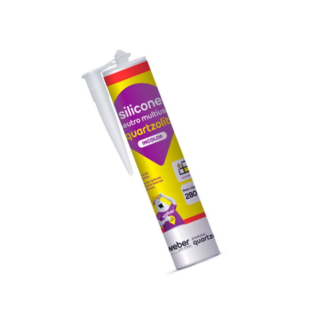 ADESIVO SILICONE ACÉTICO INCOLOR 250G QUARTZOLIT