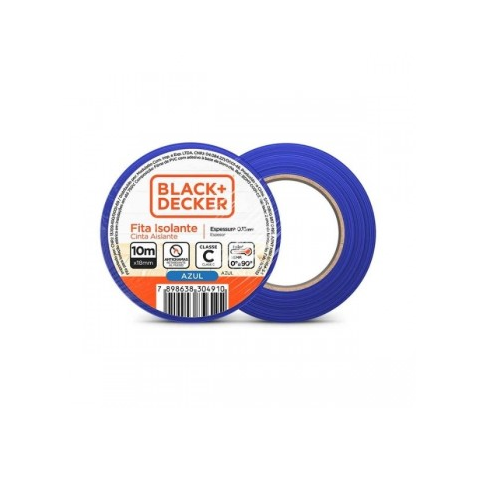 FITA ISOLANTE 18MMX10M AZUL BLACK&DECKER