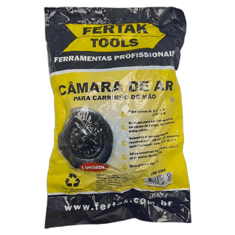 CAMARA DE AR PARA CARRINHO DE MÃO 3,25X8" FERTAK TOOLS