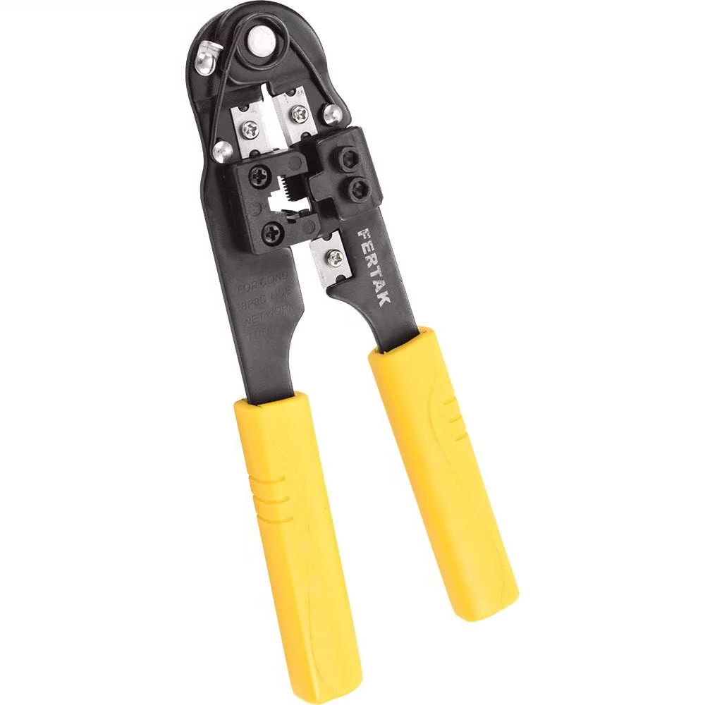 ALICATE CRIMPADOR PARA RJ45 FERTAK TOOLS
