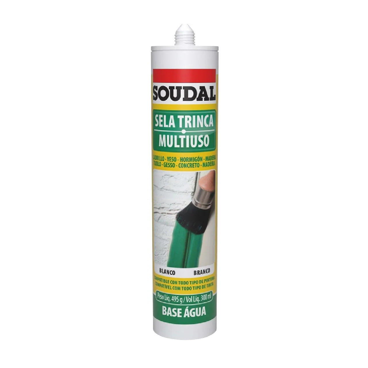 ADESIVO ACRÍLICO SELA TRINCA 495G BRANCO SOUDAL