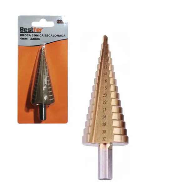 BROCA CONICA ESCALONADA PARA METAL BESTFER