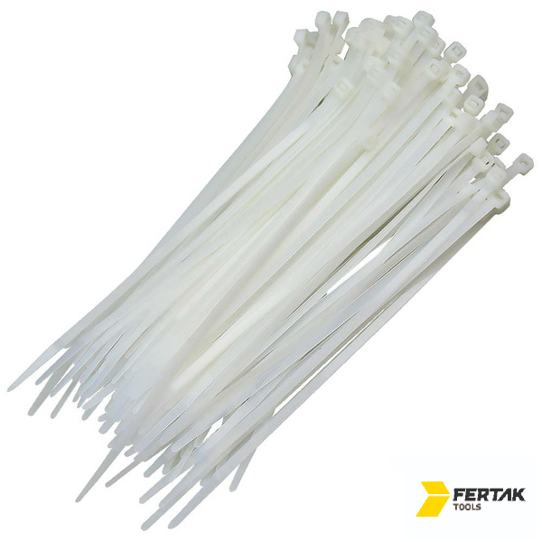 ABRAÇADEIRA DE NYLON 2,5X150MM BRANCO CENTO FERTAK TOOLS
