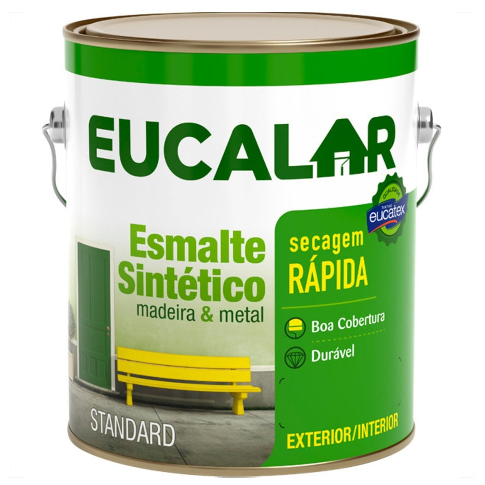ESMALTE SINTÉTICO STANDARD 3,6L CINZA ESCURO EUCALAR