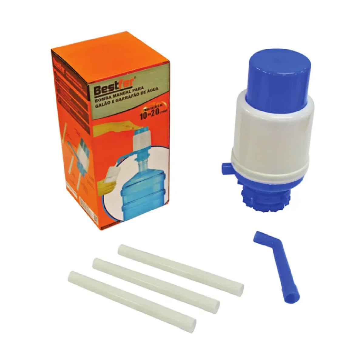 BOMBA MANUAL PARA GALÃO E GARRAFÃO DE AGUA 10/20L BESTFER