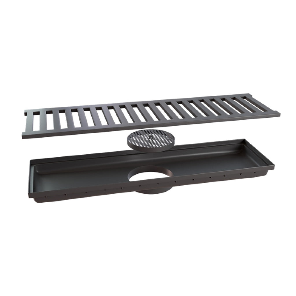 CAIXA COLETORA LINEAR DECORA 15X50CM CINZA ESTRELA