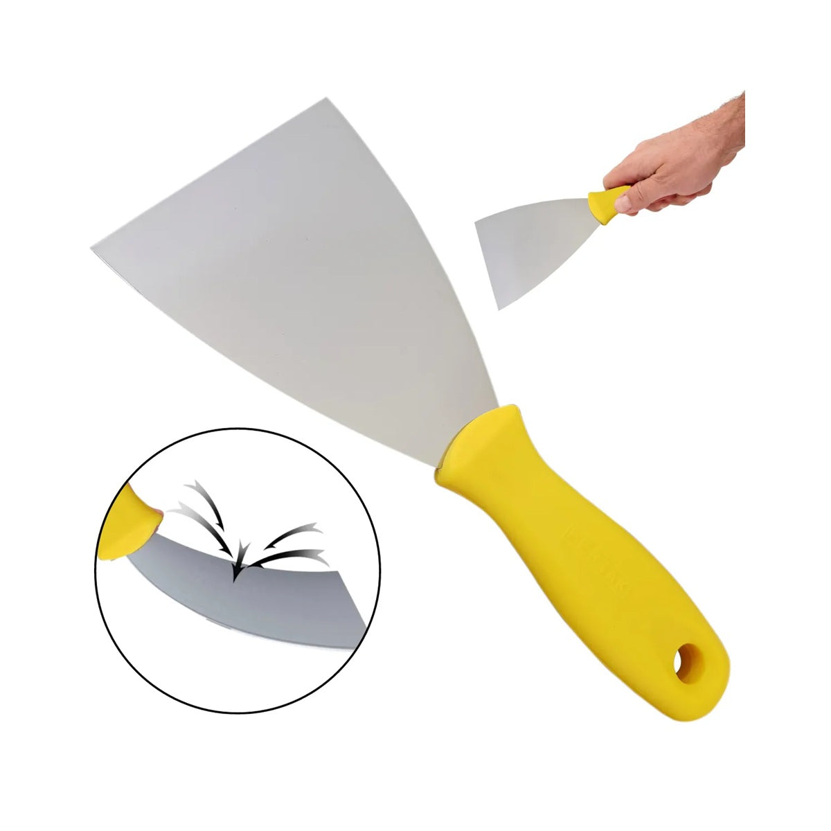 ESPATULA CABO PLASTICO 08CM FERTAK TOOLS