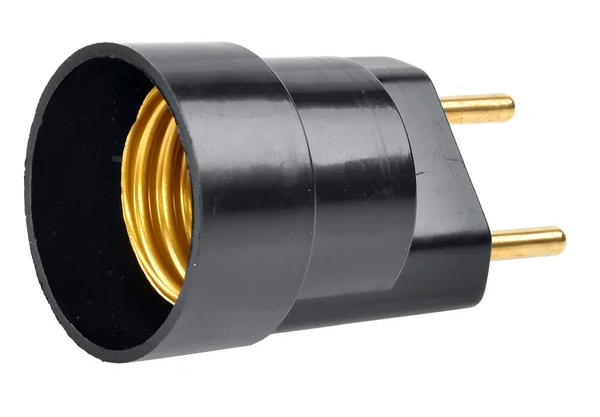 ADAPTADOR SOQUETE E27 PARA TOMADA PRETO FERTAK TOOLS