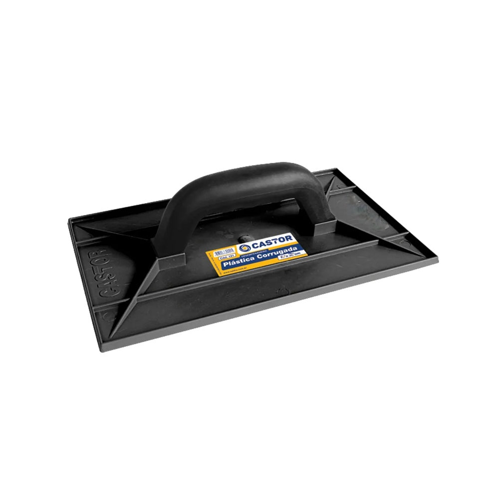 DESEMPENADEIRA PVC CORRUGADA 15X26CM PRETO CASTOR
