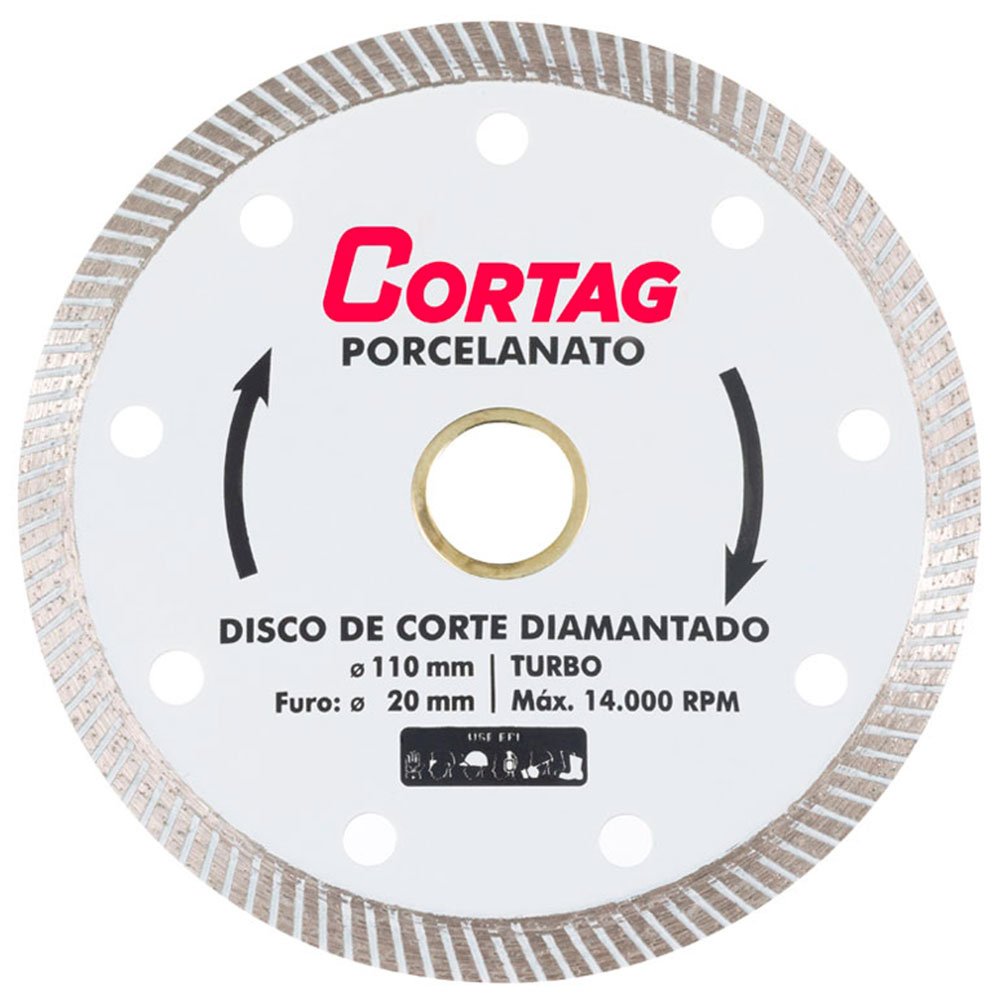 DISCO DIAMANTADO PORCELANATO 110MM CORTAG