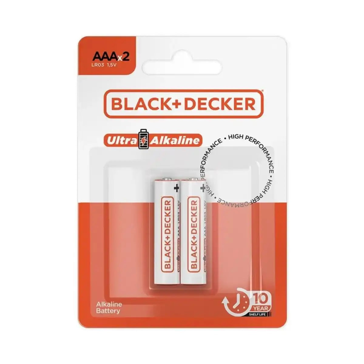 BATERIA PILHA ALCALINA AAA COM 2 UNIDADES BLACK&DECKER