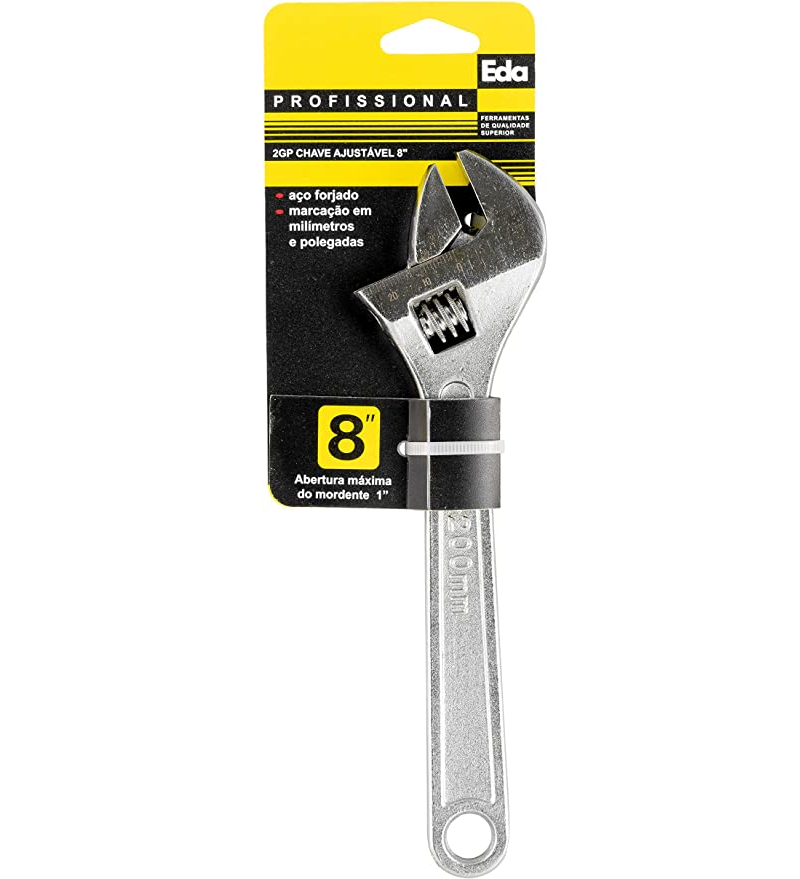 CHAVE INGLESA AJUSTAVEL 8" EDA