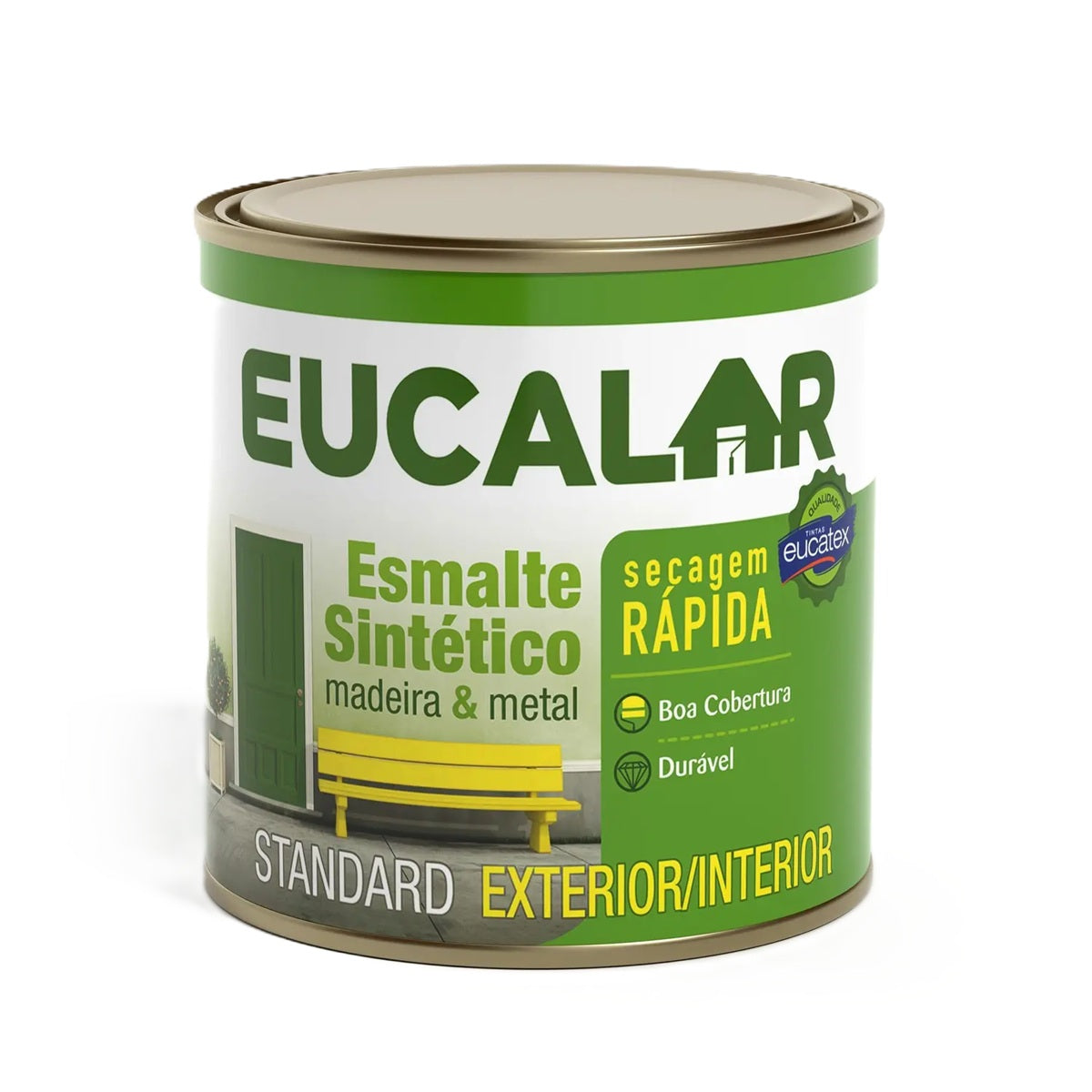 ESMALTE SINTÉTICO STANDARD 900ML ALUMÍNIO EUCALAR