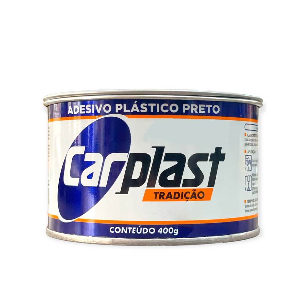 ADESIVO MASSA PLASTICA COM CATALISADOR 400G PRETO CARPLAST