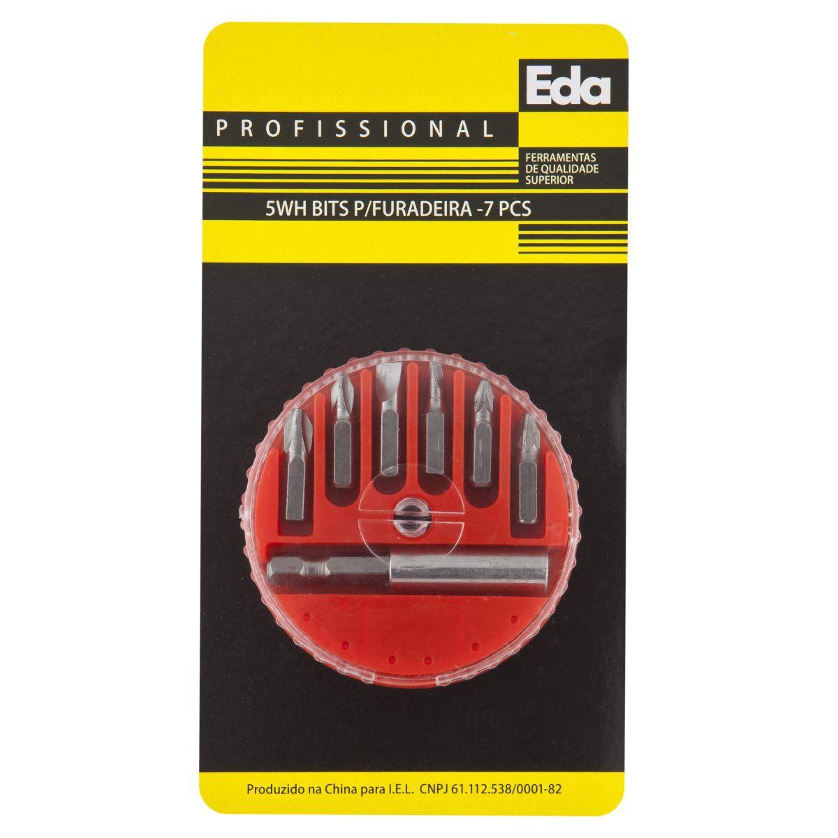 BITS PARA PARAFUSADEIRA COM 7 PEÇAS EDA