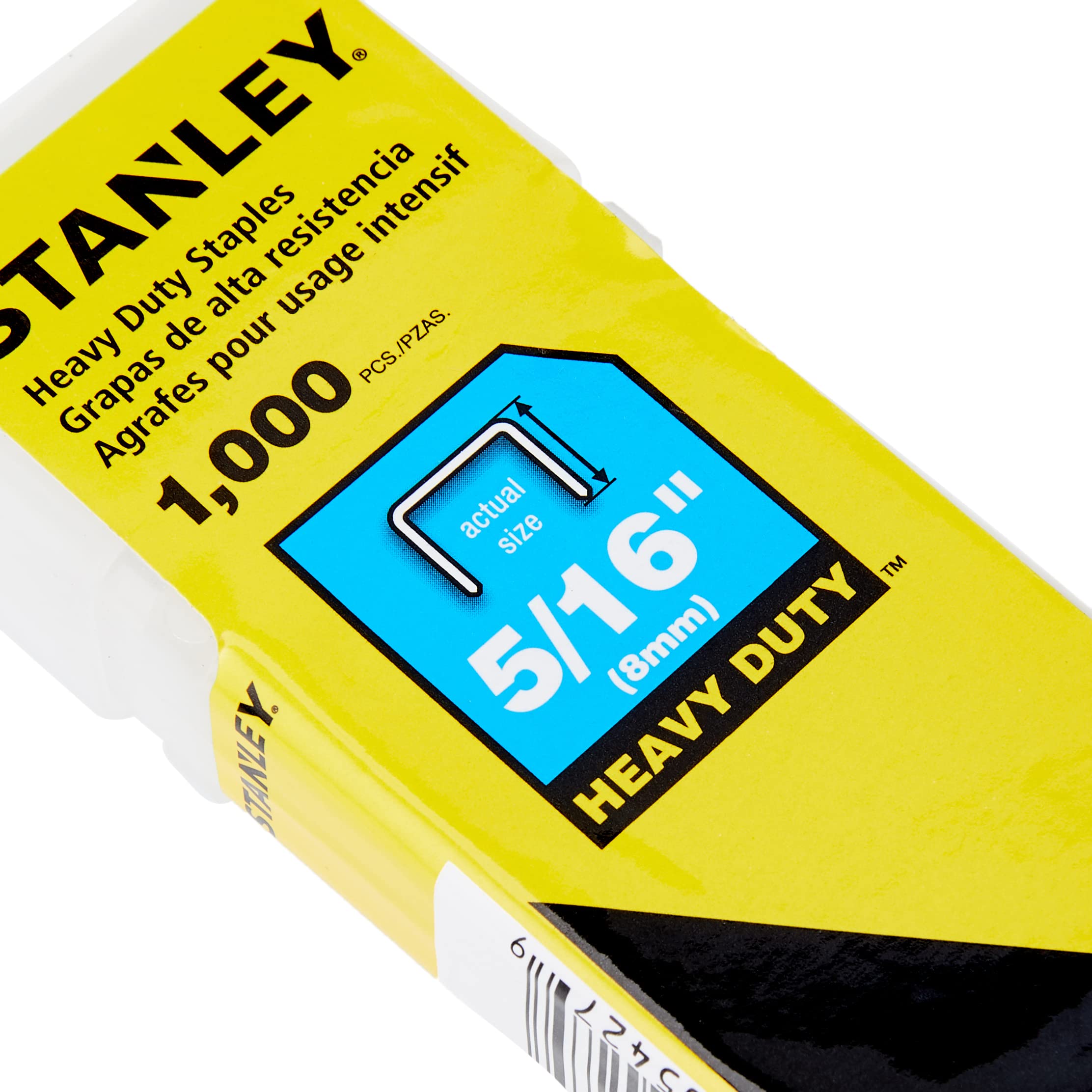 GRAMPO HEAVY DUTY 8MM 5/16" 1000 GRAMPOS STANLEY