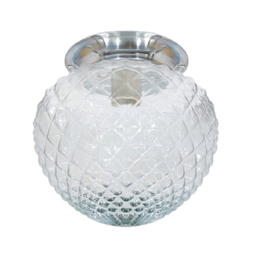 GLOBO VIDRO CORAÇÃO BICO DE JACA CRISTAL ROYAL