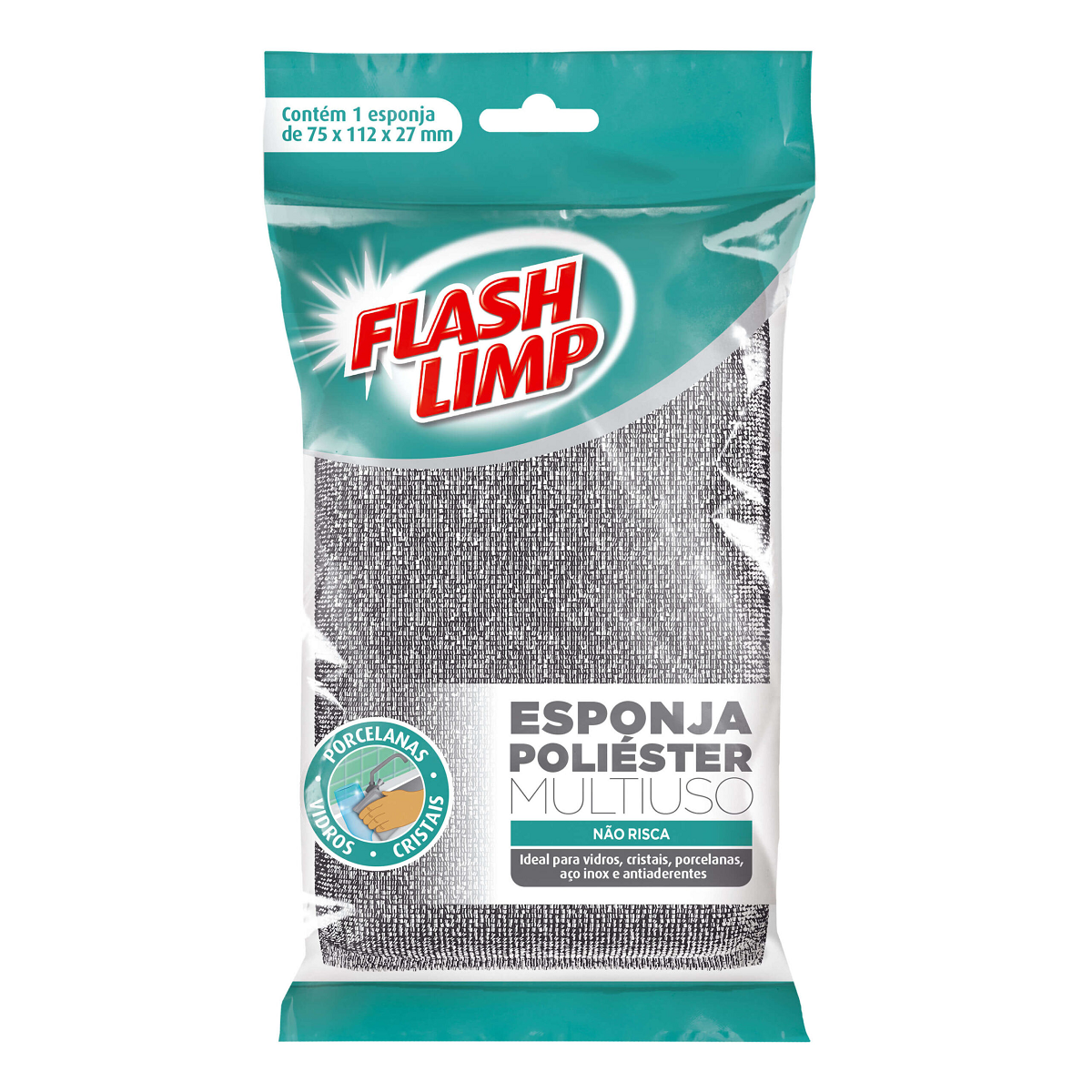 ESPONJA DE POLIESTER MULTI-USO FLASHLIMP