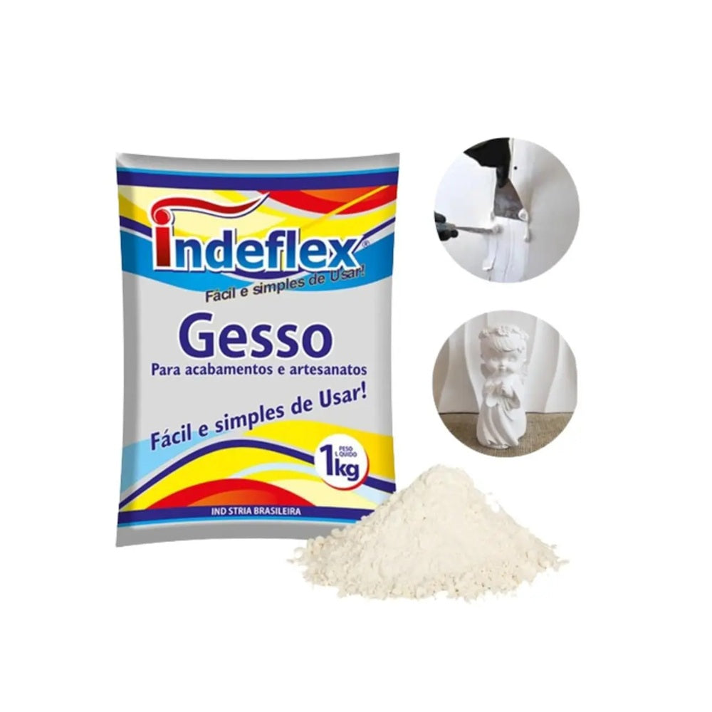 GESSO RÁPIDO 1KG INDEFLEX