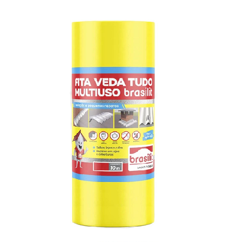 FITA MULTIUSO AUTOADESIVA 45CMX10M BRASILIT
