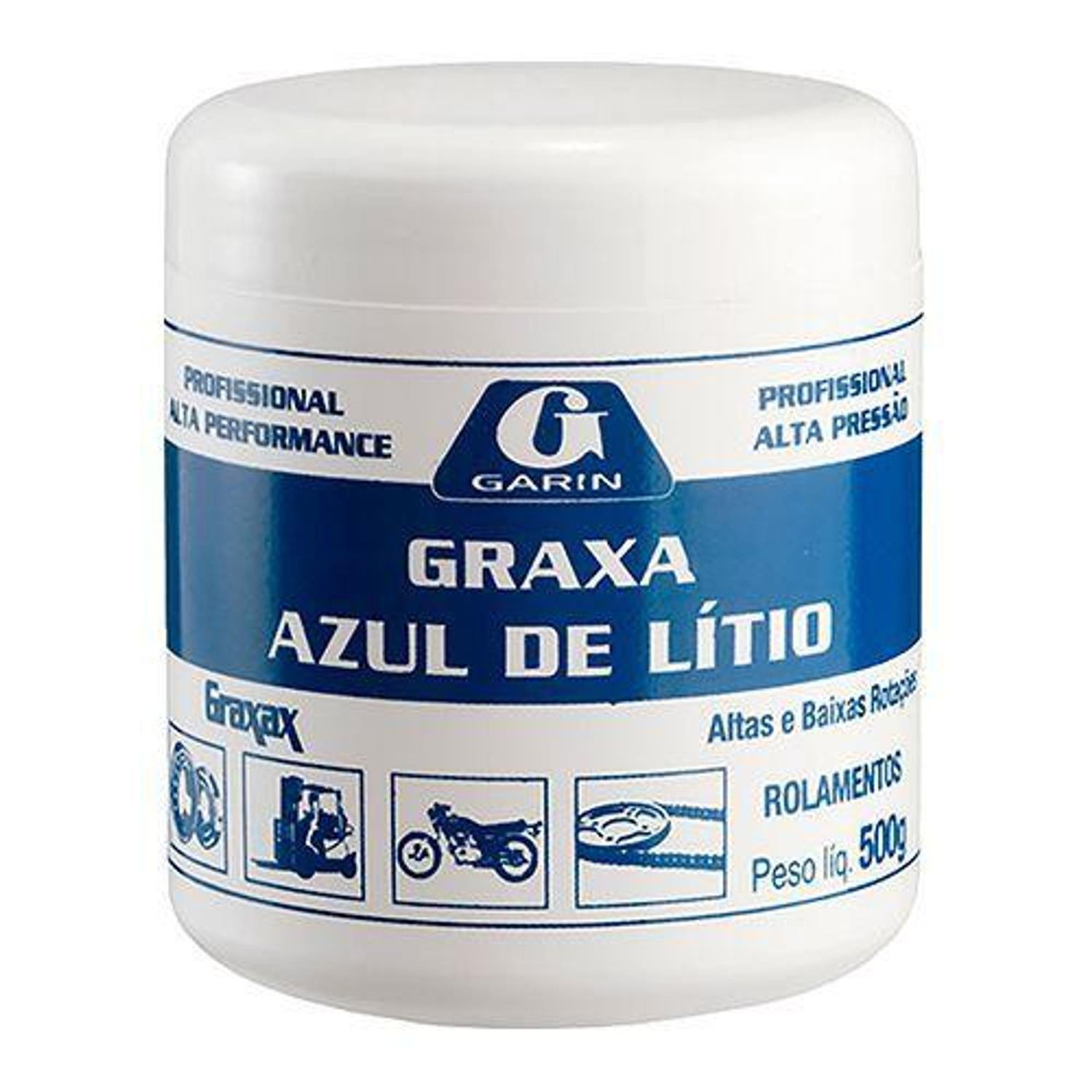 GRAXA AZUL PARA ROLAMENTOS 500GR GARIN