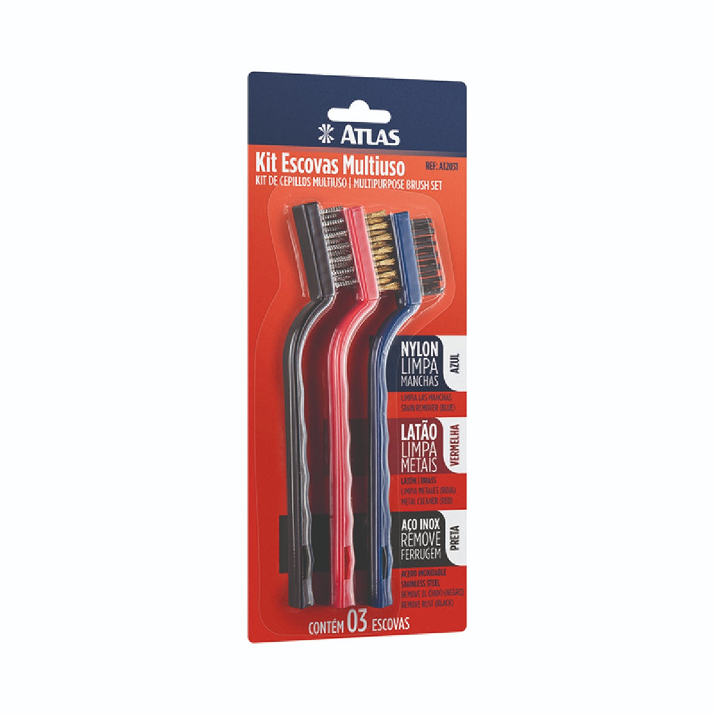 CONJUNTO ESCOVAS MULTIUSO ATLAS