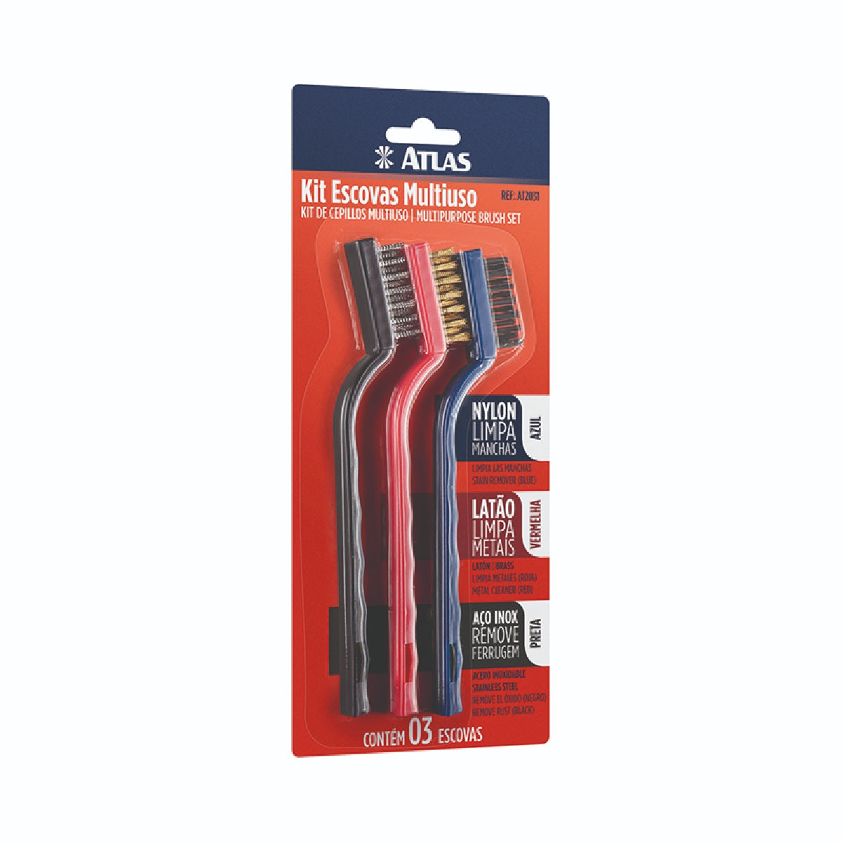 CONJUNTO ESCOVAS MULTIUSO ATLAS