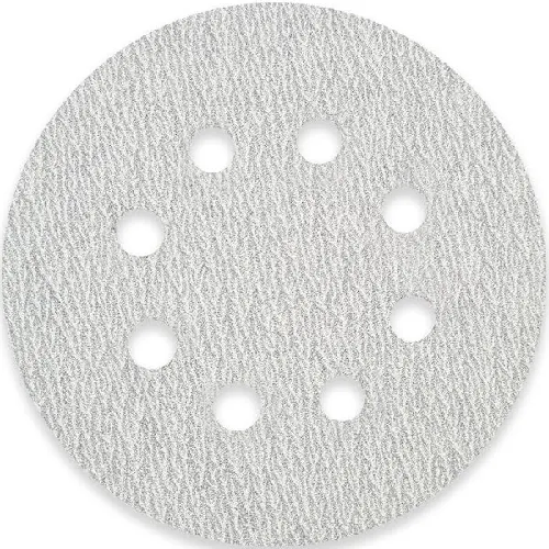 DISCO DE LIXA COM VELCRO 125MM GRÃO 600 PLUMA BRANCA DISFLEX
