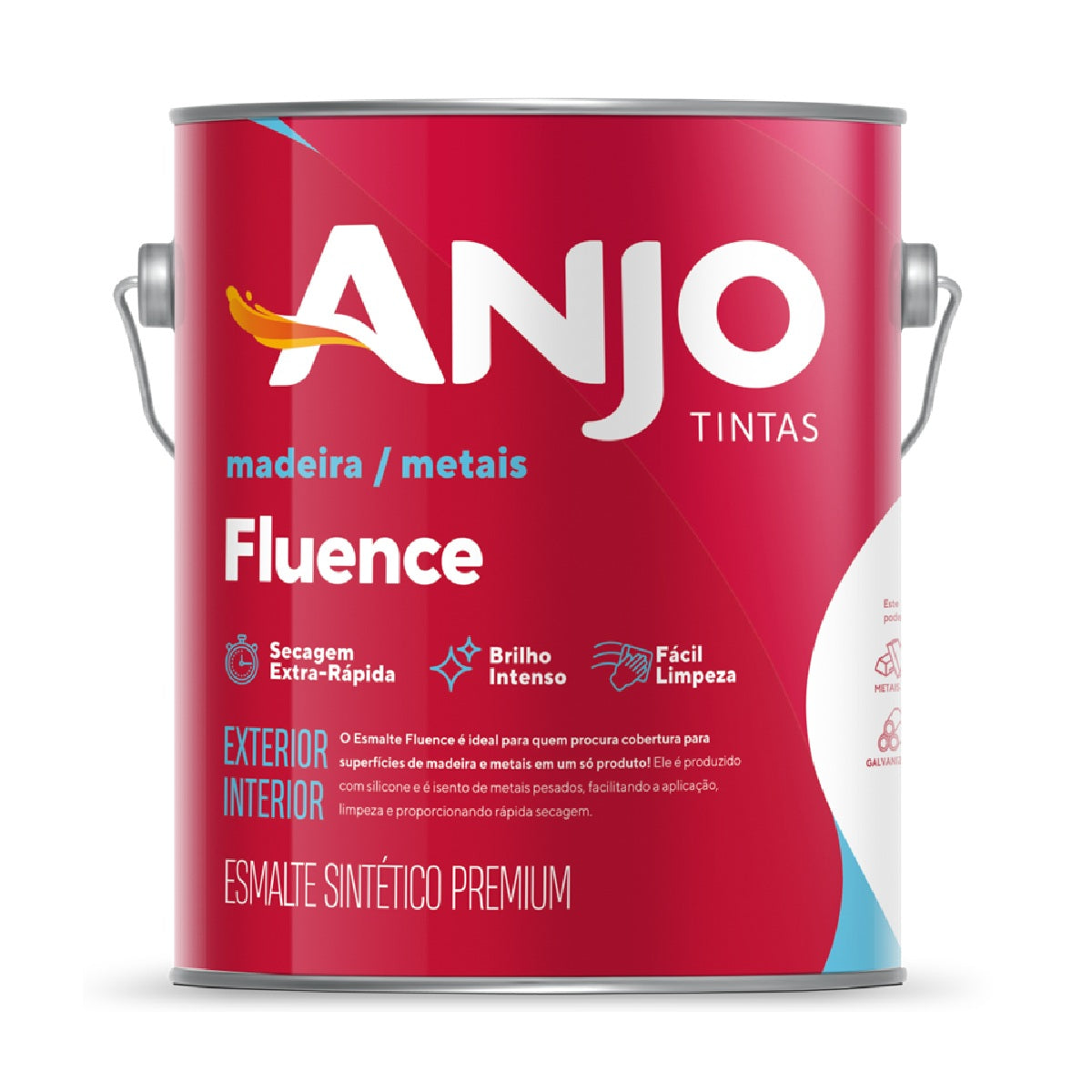 ESMALTE SINTÉTICO PREMIUM 3,6L BRANCO FOSCO FLUENCE ANJO