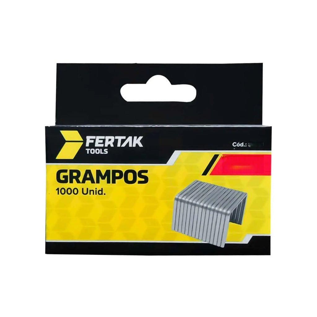 GRAMPO 12MM COM 1000 PEÇAS FERTAK TOOLS