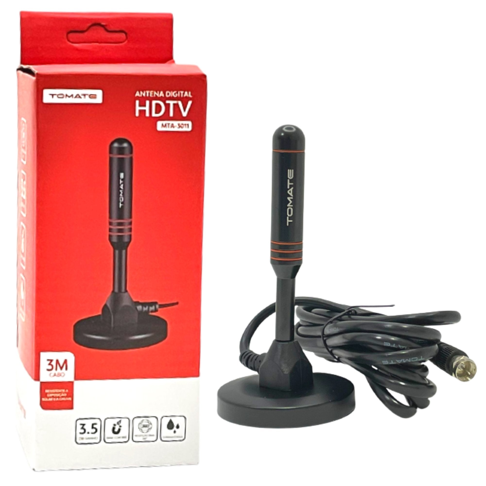 ANTENA DIGITAL DE TV INTERNA 3M TOMATE