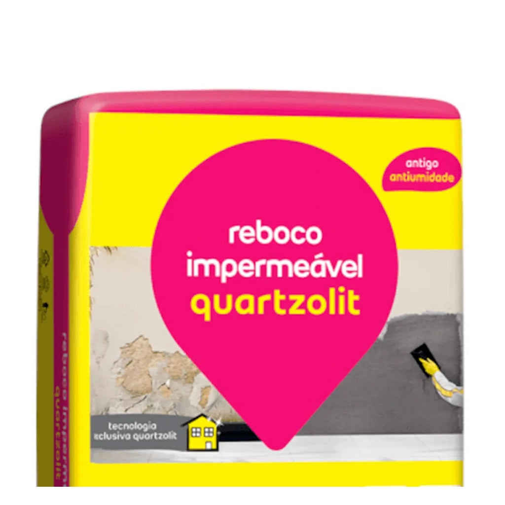ARGAMASSA REBOCO IMPERMEAVEL 20KG QUARTZOLIT